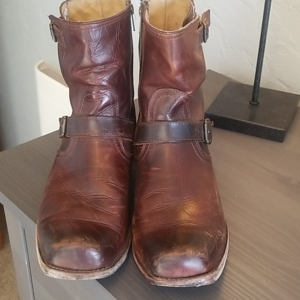 Frye vintage brown mens boots